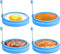 HengLiSam Silicone Egg Rings - 4 Inch Food Grade Cooking Rings, Non Stick Fried Egg Mold, Blue, 4 Pack...