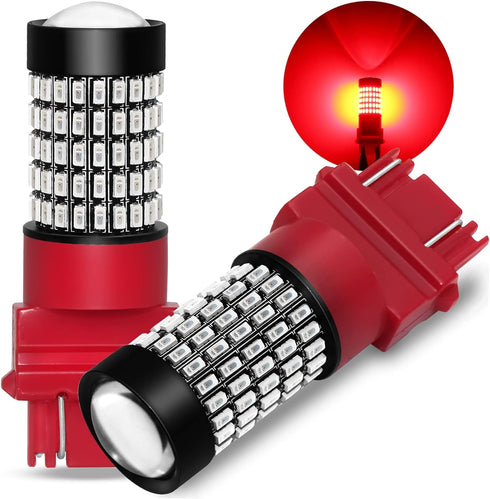 PHINLION 3156 3157 LED Red Brake Light Bulbs Super Bright 2800 Lumens 3014 103-SMD 3057 3457 4057 4157 LED Turn Signal Blinker Tail Stop Lights...