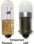 #1813, 1816 Miniature Bayonet Bulb LED Replacement | 12/14-Volt | Ba9s Base | Bulb Shape: T10 and T3 1/4 | Replaces Bulb Numbers: 1813 1815 1816 1...