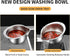 Rice Strainer and Colander Bowl With Side Drainer,Metal Rice Washer 18/8 Stainless Steel Rinser Washing Bowl For Quinoa, Fruits,Vegetables, lentil...