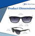In Style Eyes Seymore Retro Bifocal Sunglasses - Full-Rimmed, Rectangle Frame Cheater Glasses - Non-Polarized Aspheric Lens...