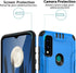 TJS Compatible for AT&T Maestro 3 (U626AA) Case, with Tempered Glass Screen Protector, Magnetic Support Hybrid Shockproof Metallic Brush Finish Ph...