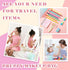 3pcs Travel Makeup Cosmetic Bag,Hotipine Cute Makeup Zipper Pouch Toiletry Bag,Waterproof Large Purse Organizer,Portable Beauty Storage Brush Aest...