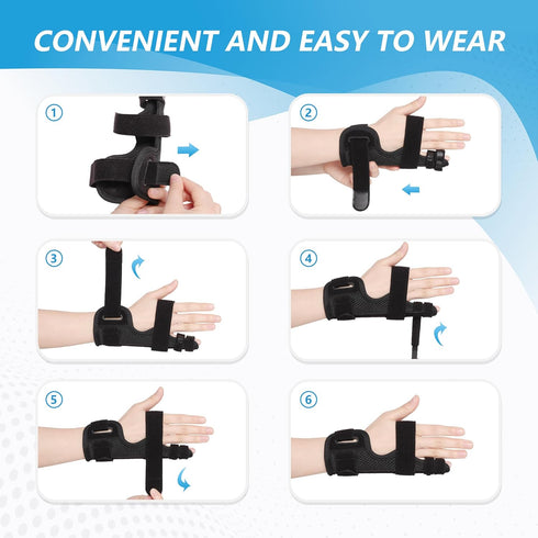 Pinky Finger Splint, Finger Splint for Pinky, Broken Finger, Trigger Finger, Metacarpal Splint Hand Brace, Little Finger Brace for Tendonnitis, Pa...