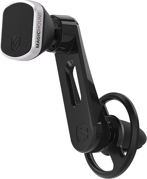Scosche MM2VP2SR-SP MagicMount Pro Magnetic FreeFlow Vent Mount Holder Phone Mount for Car, Neodymium Magnet, Adjustable Rotating View, Black...