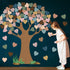 Boho Classroom Tree Bulletin Board Set with Heart Shape Cutouts, Welcome Classroom Bulletin Tree Wall Decors Supplies for School Elementary Teache...