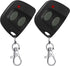 Kingdder 2 Pcs 10 Dip Switch Garage Door Remote Two Button Garage Remote Compatible with Multicode 300mhz 3089 3060 3070 3083 Door Opener with Key...