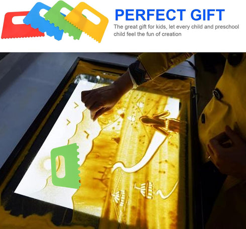 Plastic Paint Scraper,Plastic Putty Knife Putty Plastic Spreader Spackle Tool Plastic Putty Knife rScraper Tool Putty Scraper for Art 4pcs...