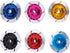 4-Pack 1/10 RC Car 12mm Aluminum Hex Brake Disc Wheel Hubs Adapters Spacers for 1/10 Sakura Racing On-Road Car Tires (Sky Blue)...