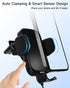ZOOAUX Wireless Car Charger Vent Mount, 15W Fast Charging Auto-Clamping Car Mount, Air Vent Car Phone Holder for iPhone 15/15 Pro/14/13 Pro/XS/XR/...
