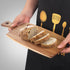 Acacia Wood Cutting Board with Handle Decorative Small Charcuterie Boards Wooden Chopping Board Meat Cutting Boards for Kitchen Bread Cheese Board...