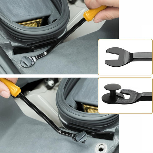 Car Trim Removal Tool Kit, 5 Pcs Auto Clip Removal Pry Tool for Door Dash Dashboard Panel Fastener Remover, Push Pin Puller Body Repair Tools...
