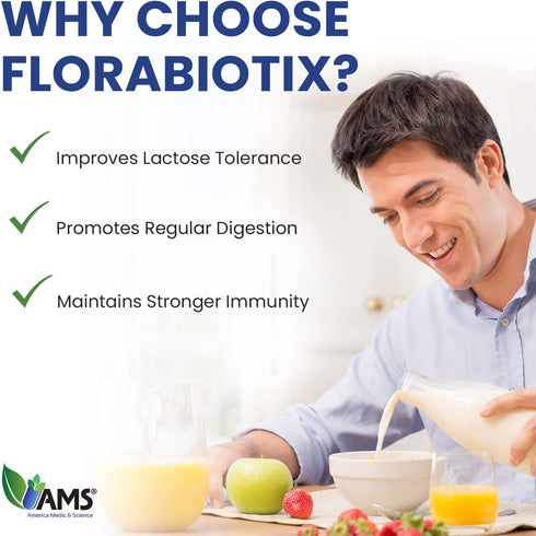 America Medic & Science Florabiotix Probiotic (30 Capsules) | Dietary Supplement for Men and Women| 30 Billion Live Cultures | 10 Probiotic Strain...