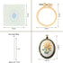 ZOCONE 4 Packs Embroidery Necklace Kit, Embroidery Pendant Kit Mini Cross Stitch Kit with 4 Hoops, Necklace, Pendant, Stamped Pattern Cloth, Instr...