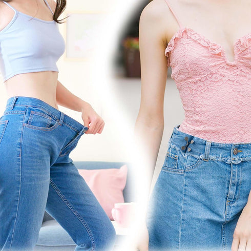 Qianyu 4 Set Pant Waist Tightener Adjustable Waist Buckle Set Extra Replacement Button for Loose Jeans to Make Tighter Button Adjuster for Pants J...