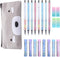 Mechanical Pencils 0.9mm 8pcs with 8 Tubes of Pencil Refills 0.9mm and 4pcs Erasers 1pc Stationery Bag...