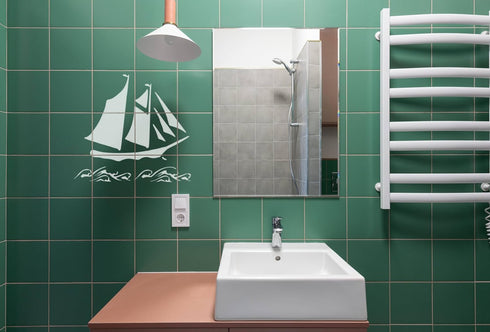 Custom Nautical Ship & Sailing Stencil 5.5" x 5.5" - Maritime Design for Ocean-Inspired Crafts...