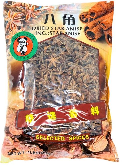 Happy Panda Whole Dried Star Anise Spice Pods - 16 Ounce (1 Pound)...