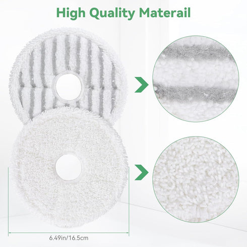 3764 SpinWave + Vac Mop Pads Compatible with Bissell SpinWave + Vac All-in-One Powered Spin 3764 and 37643,Washable and Reusable Replacement Head?...