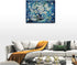 Farmhouse Navy Blue Daisy Flower Decor Wall Art Rustic Floral Butterfly Today I Choose Joy Pictures Wall Decor Canvas Painting Prints Artwork Deco...