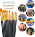 BOSOBO Paint Brushes Set, 4 Pack 40 Pcs Round Pointed Tip Paintbrushes Nylon Hair Artist Acrylic Paint Brushes for Acrylic Oil Watercolor, Face Na...
