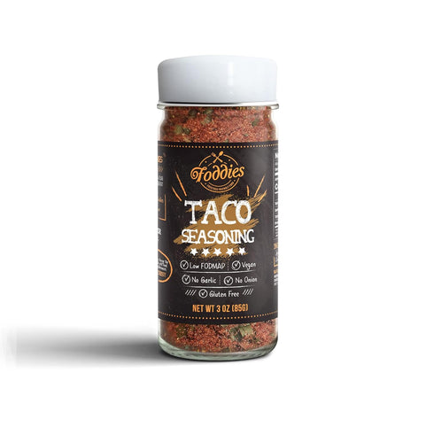 Foddies Taco Seasoning, Low FODMAP, Gluten Free, No Onion No Garlic, Vegan, Plant Based, IBS Friendly...