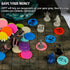 DND Wet & Dry Erase Tokens Set of 100 Colorful Blank Counters - 1.5" Customizable & Reusable Game Discs for Dungeons & Dragons, MTG, Bingo Clips a...