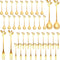 Stainless Steel Leaf Coffee Spoon and Appetizer Fork Tableware Dessert Spoon Mini Dessert Utensils Set Creative Demitasse Spoons and Forks for Sti...