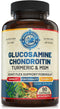 Glucosamine Chondroitin MSM Turmeric Boswelia - Joint Support Supplement. Helps with Inflammatory Response, Occasional Discomfort Relief for Knees...