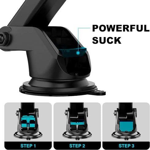 Phone Holders for Your car 3 in 1 Phone Holders for Mount Dashboard Windshield Vent Phone Holders Suction Cup iPhone Samsung Adjustable auto Truck...