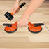 Floor Gap Fixer Tool for Laminate Floor Gap Repair Includes Heavy Duty Aluminum Suction Cup and Fiberglass Handle Rubber Mallet (Can't Use on Scra...