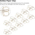 50pcs Butterflies Shaped Paper Clips,Golden Butterflies Paper Clips Animal Shapes Paper Clips Metallic Paper Clips for Office Supplies Wedding Wom...