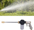 Pressure Washer Gun with Adjustable Nozzles Garden Hose Spray Cleaning Tool 0.5in Hose Coupler...