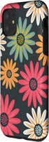 iPhone 11 Floral Daisy Flowers Pink Green Orange Grey Pattern AEN021 Case...