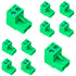 10 Pcs 5.08mm 2 Pin Phoenix Type Connector Green PCB Screw Terminal Block 2 Pole...