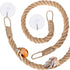 Hermit Crab Toys 23.6 Inch Hermit Crab Climbing Jute Rope Ladder with Hooks Hermit Crab Toys Reptile Tank Terrarium Accessories Habitat Decor for ...
