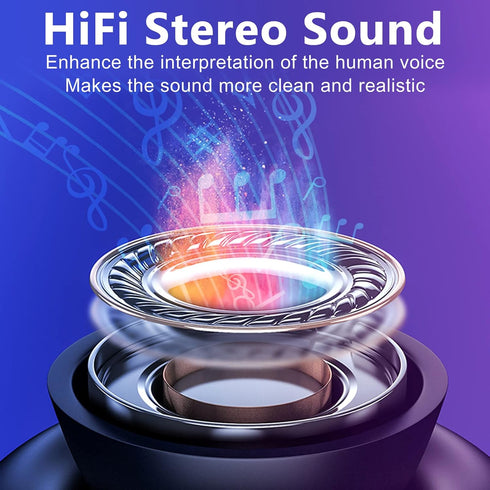 Wireless Earbuds Deep Bass Stereo Sound Bluetooth Earbuds 120H True Wireless Headphones with Ear Caps (S/M/L) for Samsung S23/S22/S21 Ultra Z Flip...