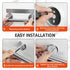 Toilet Paper Holder, 304 Stainless Steel Double Post Pivoting Toilet Paper Roll Holder Wall Mount, Bathroom Toilet Paper Holder, Modern Tissue Rol...