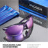 Xagger Polarized Wrap Around Sport Sunglasses for Men Women UV400 Baseball Softball Glasses...
