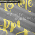 Emvency Set of 4 Throw Pillow Covers You are My Sunshine Yellow Gray with Words Decorative Pillow Cases Home Decor Square 18x18 Inches Pillowcases...