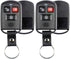 KeylessOption Keyless Entry Remote Key Fob Case Shell Button Pad Cover Leather Strap For Hyundai Kia (Pack of 2)...
