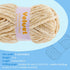 Velvet Yarn Chenille Yarn for Crocheting and Knitting Soft Chenille Bulky Baby Blanket Yarn DIY Weaving Craft 2pack Beige(4oz 164yds Each)......