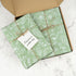 100 Sheets Sage Green Wildflowers Tissue Paper Green White Floral Printed Tissue Paper Botanical Decorative Tissue Paper for Green Boho Themed Bab...