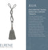 Elrene Home Fashions Julia Rhinestone Tassel Curtain Tieback, 26", Grey...