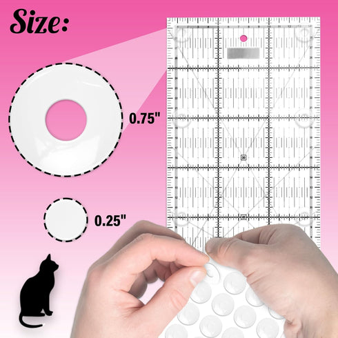 Non-Slip Pads for Quilt Templates | Precision Grips for Quilting Supplies | Enhance Accuracy and Stability | Non-Slip Quilting Tools | Complete Se...
