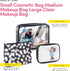 Mickey Mouse Cosmetic Case Set - Officially Licensed Mickey and Minnie Mouse Travel Cosmetic Case 3 Piece Set - Girls, Boys, Teens, Adults (Black ...