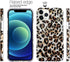 J.west Case Compatiable with iPhone 13 Pro 6.1 inch,Sparkly Animal Leopard Print Pattern Vintage Cheetah Glitter Translucent Clear Soft TPU Slim P...