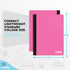 Enday Composition Notebooks College Ruled Paper, Hard Cover Composition Notebook, Premium Lined Composition Books, 100 Sheets Ruled Notebook, Pink...