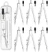 6 Pack Student Metal Compass Set for Geometry with Extra Lead Refills, Math Compass, Compass Drawing Tool, Drafting Compass for Students, Compass ...