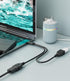 USB Cable, 2-Port USB 2.0 Male to Female Splitter, High-Speed Charging & Data Transfer for Laptop, Car, Mac, TV, PC, Xbox, HDD...